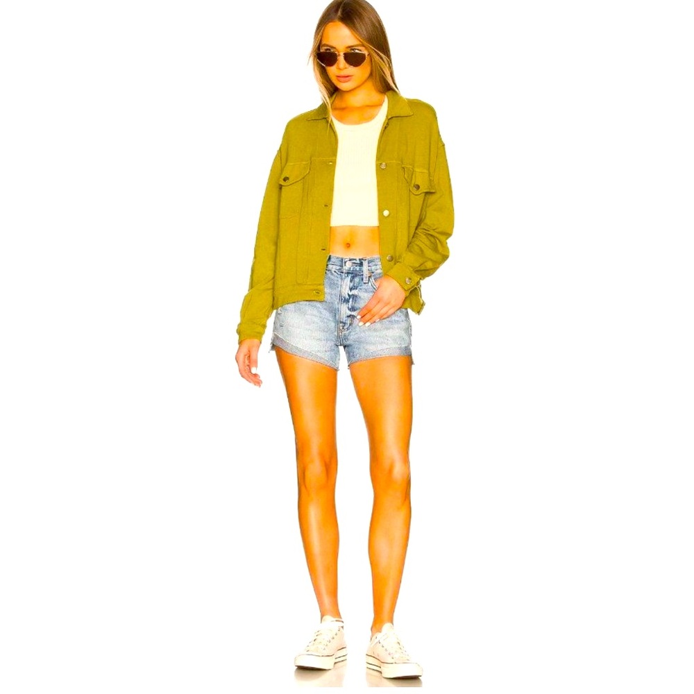 NWT ~ Pistola Kylee Relaxed High Rise Cuffed Jean Shorts in Pursue Light Wash